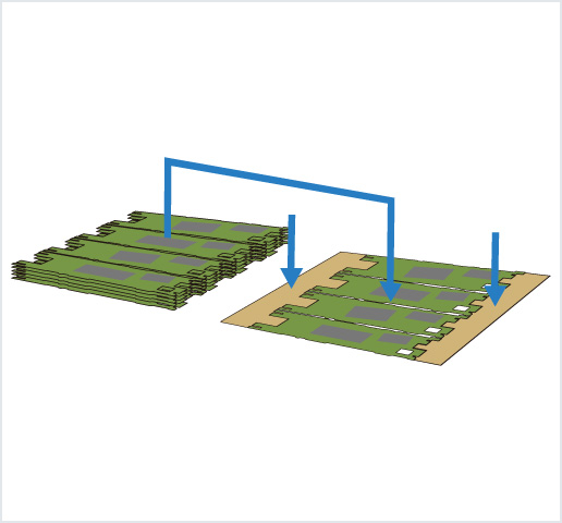 ［Image］PCB placer： HDI 基板用高精度框架排列机